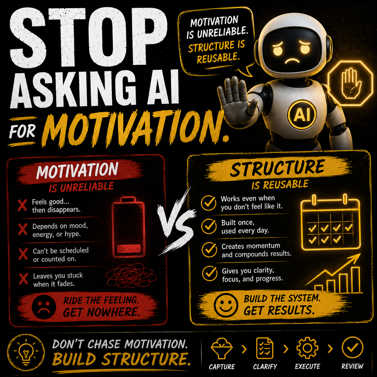 Stop Asking AI for Motivation